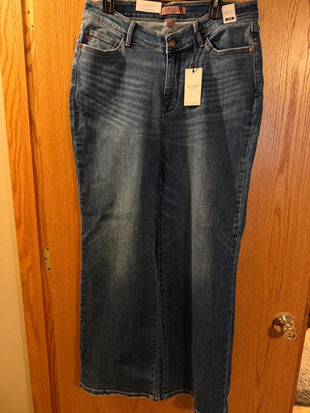 Judy Blue Dark Blue Wide-Leg Women's Jeans